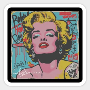 Madonna Colorful Sticker